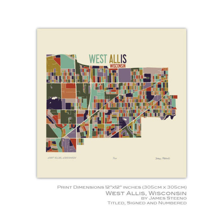 12x12 West Allis Print - Historic Milwaukee, Inc.