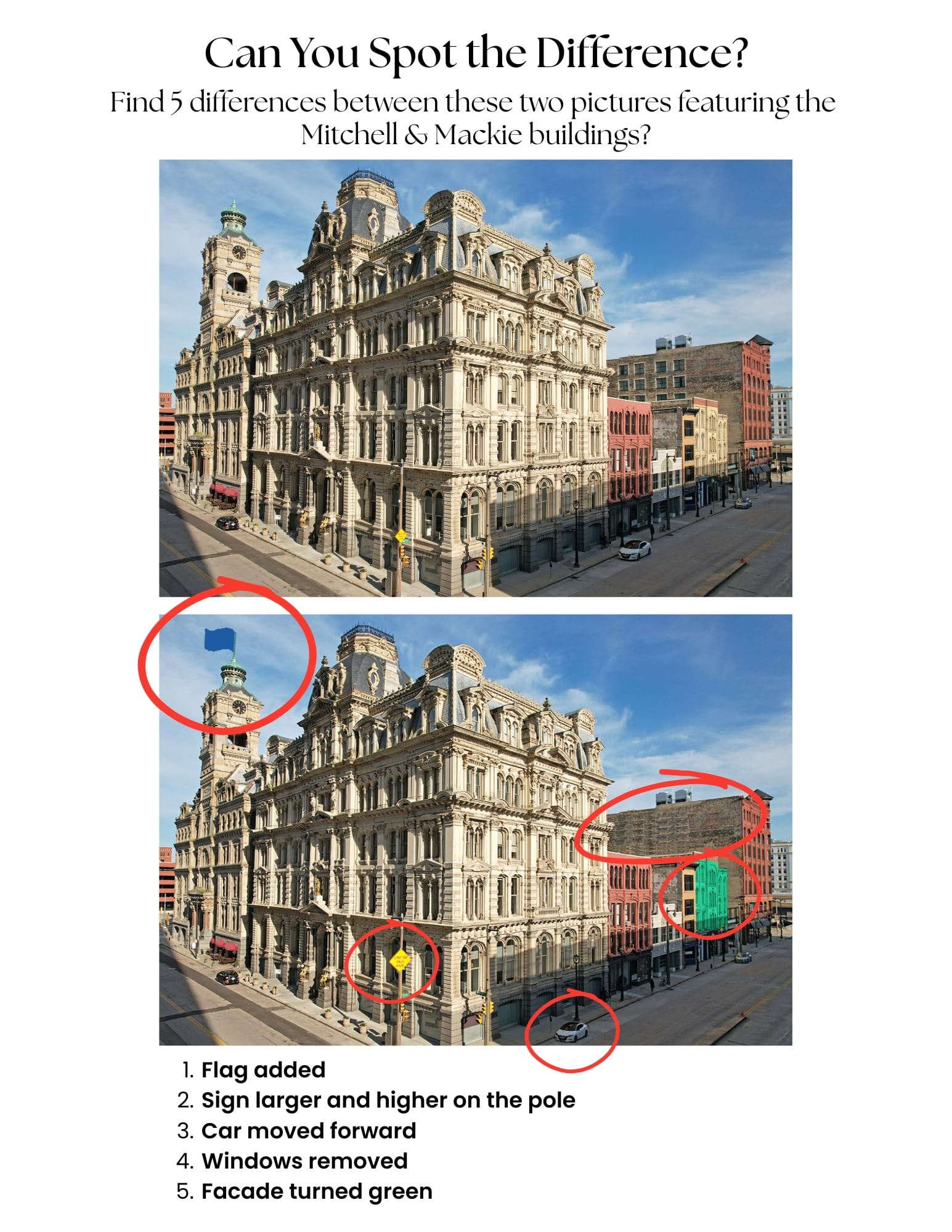Spot the Diff Answer Key