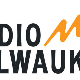 RadioMilwaukeeLogos_StackedLockup_CharcoalOrange.jpg